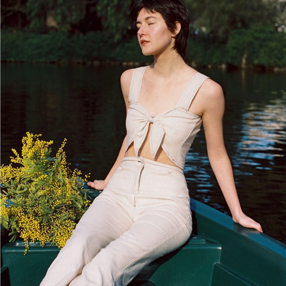 Aniela Parys Linen Fern Trousers